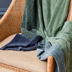 Otto Throw - Moss/Navy