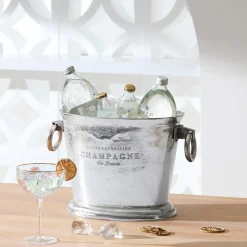 Oval Champagne Bucket - Pewter