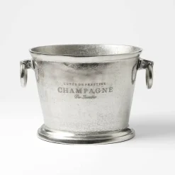 Oval Champagne Bucket - Pewter