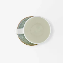Reactive Glaze Coaster Set Of 4 - Eucalyptus