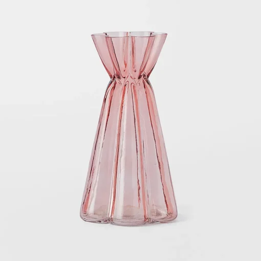 Remy Fluted Glass Vase Tall