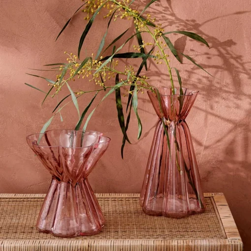 Remy Fluted Glass Vase Tall