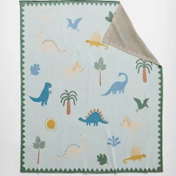 Rex Dinosaur Knitted Throw
