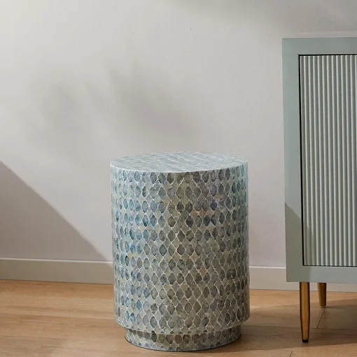 Rhodes Shell Inlay Stool