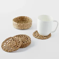 Round Woven Coasters Set of 6