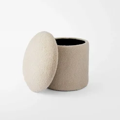 Rylie Storage Stool - Cream