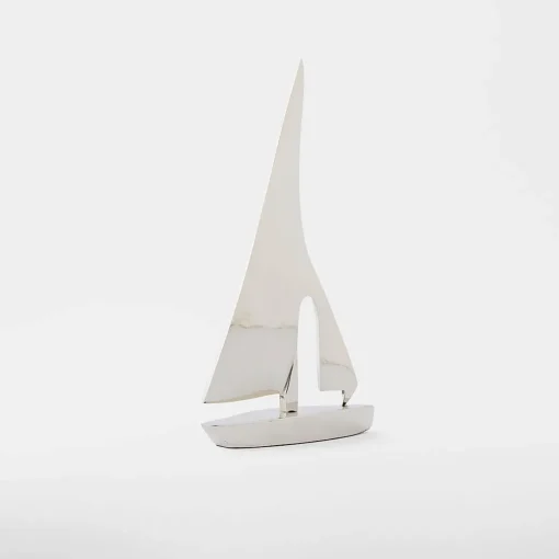 Sailing Boat Metal Statue Small