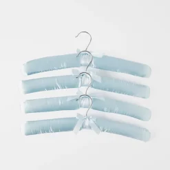 Satin Coat Hangers Set Of 4