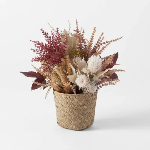 Seagrass Pot Dried Arrangement