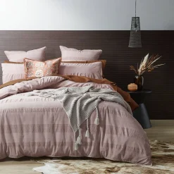 Sinclair Quilt Cover - Blush