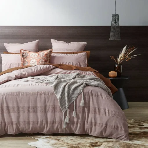 Sinclair Quilt Cover - Blush