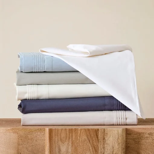 Sleeping Beauty 1200 TC Egyptian Cotton Sheet Set - Vanilla