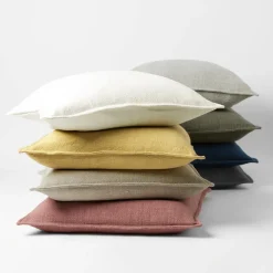Sorano Linen Blend Cushion - Ink