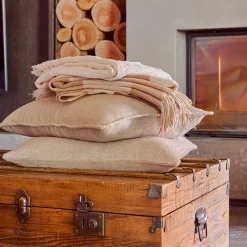 Sorano Linen Blend Cushion - Ink