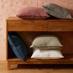 Sorano Linen Blend Cushion - Ink