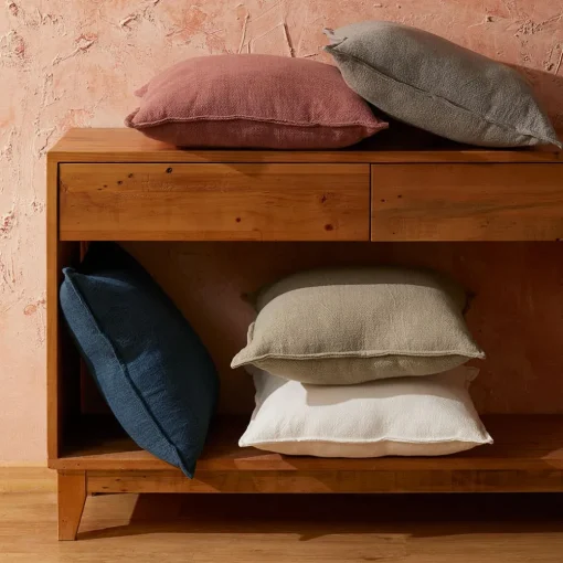 Sorano Linen Blend Cushion - Ink