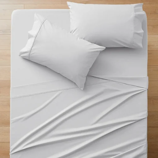 Supreme 250 TC Egyptian Cotton Sheet Separates - Silver