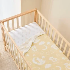Teddy Moon Reversible Baby Blanket