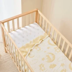 Teddy Moon Reversible Baby Blanket