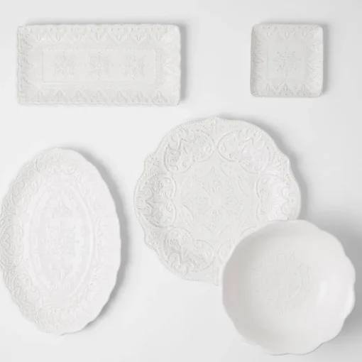 Venezia Large Oval Platter - Ivory
