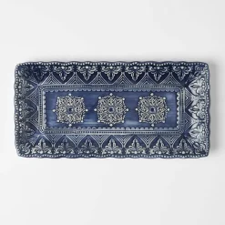 Venezia Rectangular Platter - Indigo
