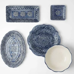 Venezia Rectangular Platter - Indigo