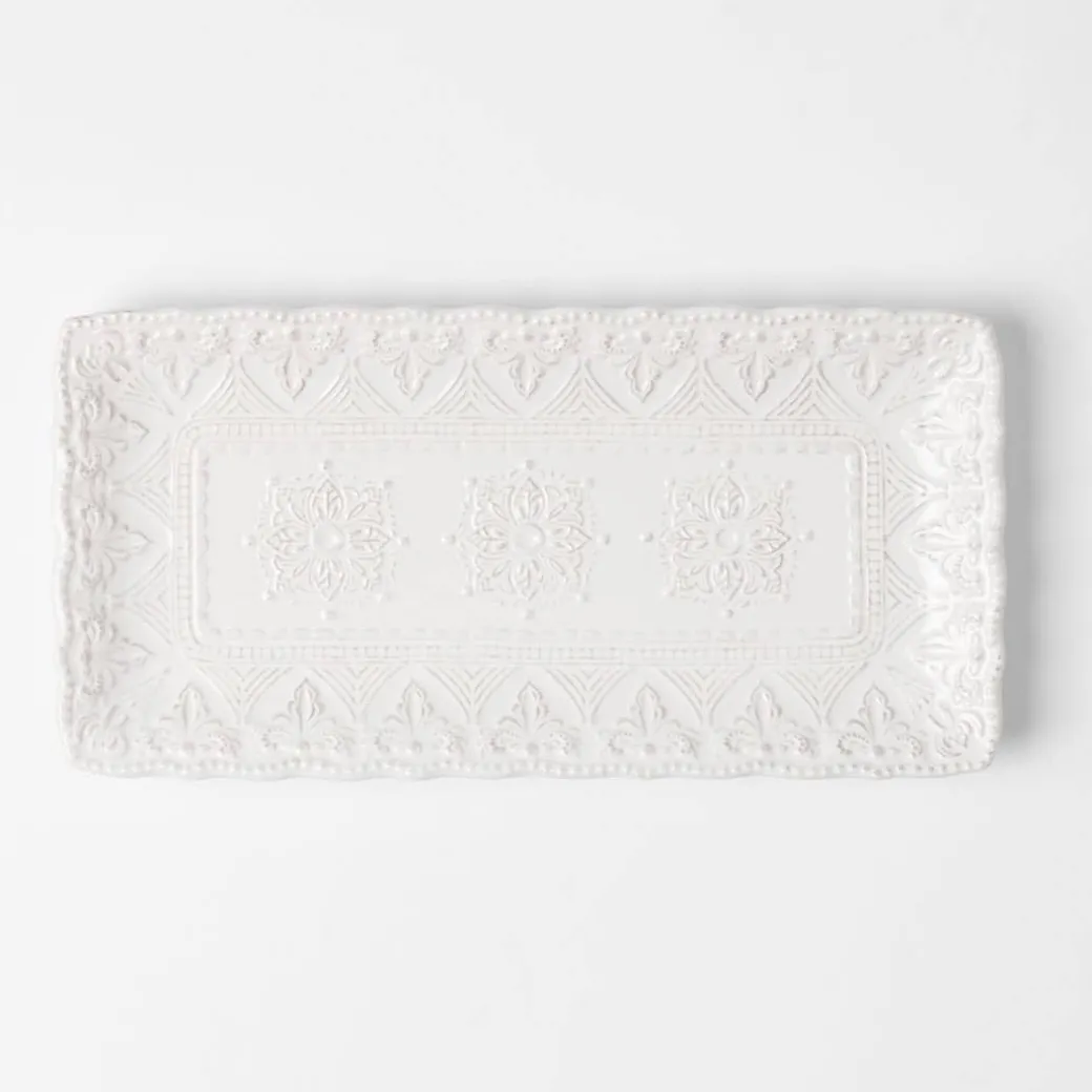 Venezia Rectangular Platter - Ivory