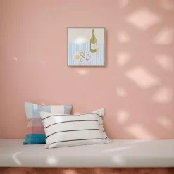 Vino Framed Canvas - Blue