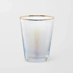 Vista Gold Rim Glass Drinkware