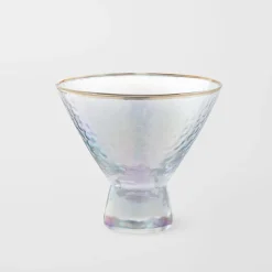 Vista Gold Rim Glass Drinkware