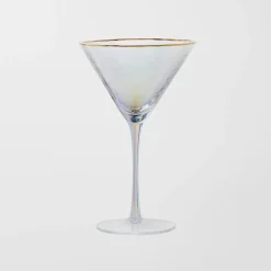 Vista Gold Rim Glass Drinkware