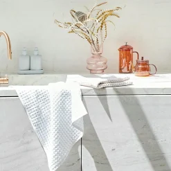 Waffle Tea Towel Set Of 2 - Oatmeal