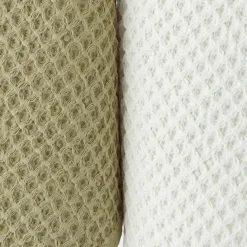 Waffle Tea Towel Set Of 2 - Olive