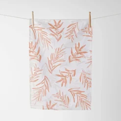 Wattle Tea Towel Set Of 3 - Clay
