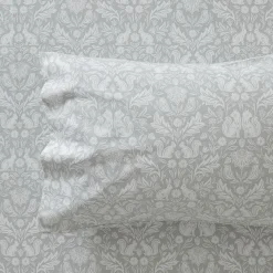 Woodland Flannelette Sheet Set - Teal/Cream Floral