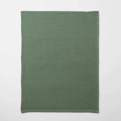 Yarn Dye Stripe Tea Towel Set Of 3 - Khaki