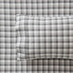 Yelverton Washed Cotton Sheet Set - Charcoal