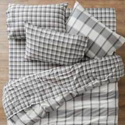 Yelverton Washed Cotton Sheet Set - Charcoal