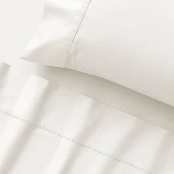 York 375 TC Cotton Sateen Sheet Set - White