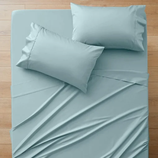 York 375 TC Cotton Sateen Sheet Set - White